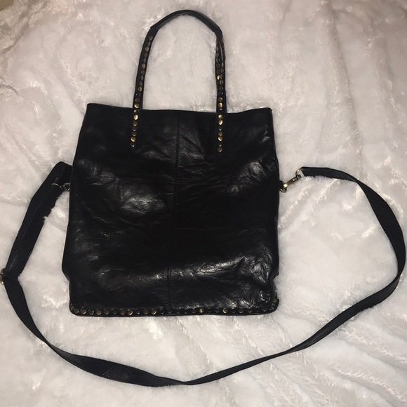 Handbags - Faux leather bag with multiple tone studs